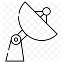 Estacao Espacial Satelite Antena Parabolica Ícone