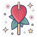 Anthurium-Blume  Symbol