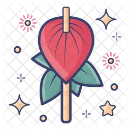 Anthurium-Blume  Symbol