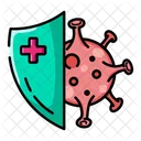 Anti Bacterial Textile Anti Virus Icon