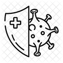 Anti Bacterial Textile Anti Virus Icon