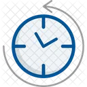 Anti Clockwise Clock Watch Icon