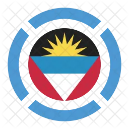 Antigua und Barbuda Flag Symbol