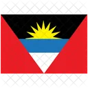 Flag Country Antigua And Barbuda Icône