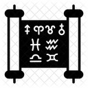 Antike Schriftrolle  Symbol