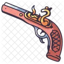 Antique Revolver Gun Icon