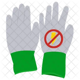 Antistatische Handschuhe  Symbol