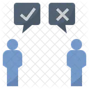 Antithetical Opinion Chat Icon