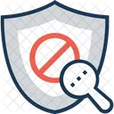 Antivirus Magnifier Block Icon