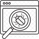 Antivirenscan Suche Fehler Symbol