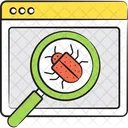 Antivirus Scanning Search Bug Icon