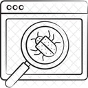 Antivirus Scanning Search Bug Icon