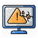 Antivirus Fehlgeschlagen Schild Icon