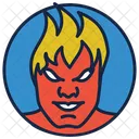 Antorcha Humana Nino Fuego Guerrero Icono