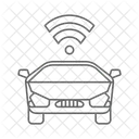 Fahrerloses Auto Fahrerloses Auto WLAN Karte Icône