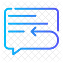 Nachricht Beantworten Antworten Konversation Symbol