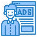 Anunciante Experto En Marketing Empresario Icon