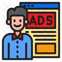 Anunciante Experto En Marketing Empresario Icon