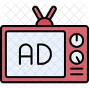 Anunciar Televisao Tv Icon