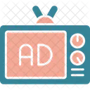 Anunciar Televisao Tv Icon