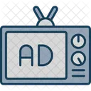 Anunciar Televisao Tv Icon