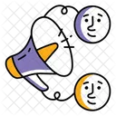 Anuncio Megafono Marketing Icono