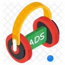 Anuncio Atendimento Ao Cliente Fones De Ouvido Headset Icon