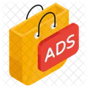 Anuncio De Compras Publicidad De Compras Bolso Icono