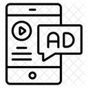 Anuncio de vídeo para móviles  Icono
