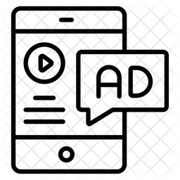 Anuncio de vídeo para móviles  Icono