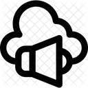 Anuncio En La Nube Computacion En La Nube Notificacion En La Nube Icono