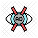 Anuncio No Vision Icono