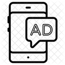 Anuncio Para Celular Anuncio On Line Anuncio Para Celular Icon