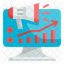 Anuncio por computadora  Icono