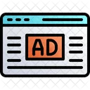 Anuncio Web Publicidad Web Publicidad En Linea Icono