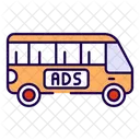 Anúncios de ônibus  Ícone