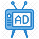 Television Anuncios De Television Radiodifusion Icono