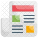 Anuncios De Trabajo Documento Periodico Icono