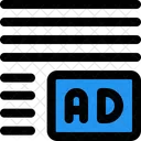 Anuncios Margen De La Esquina Derecha Publicidad En Linea Publicidad Icon