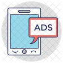 Movil Anuncios Marketing Icono