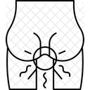 Anus Pain Hemorrhoids Icon