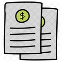 Bankkontopapier Bank Und Finanzwesen Dokument Speichern Symbol