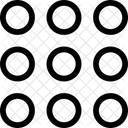 Kreis Neun Anwendung Apps Symbol