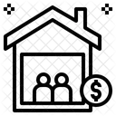 Anwesen Familie Haus Symbol