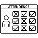 Anwesenheitsliste Teilnahme Checkliste Symbol