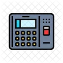 Anwesenheitssystem Biometrisch Symbol