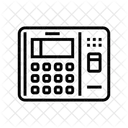 Anwesenheitssystem Biometrisch Symbol