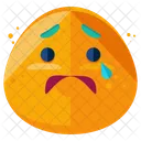Anxious Emoji Face Icon