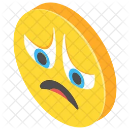 Anxious Smiley Emoji Icon