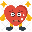 Anxious With Sweat Heart Anxious With Sweat Nervous Icon